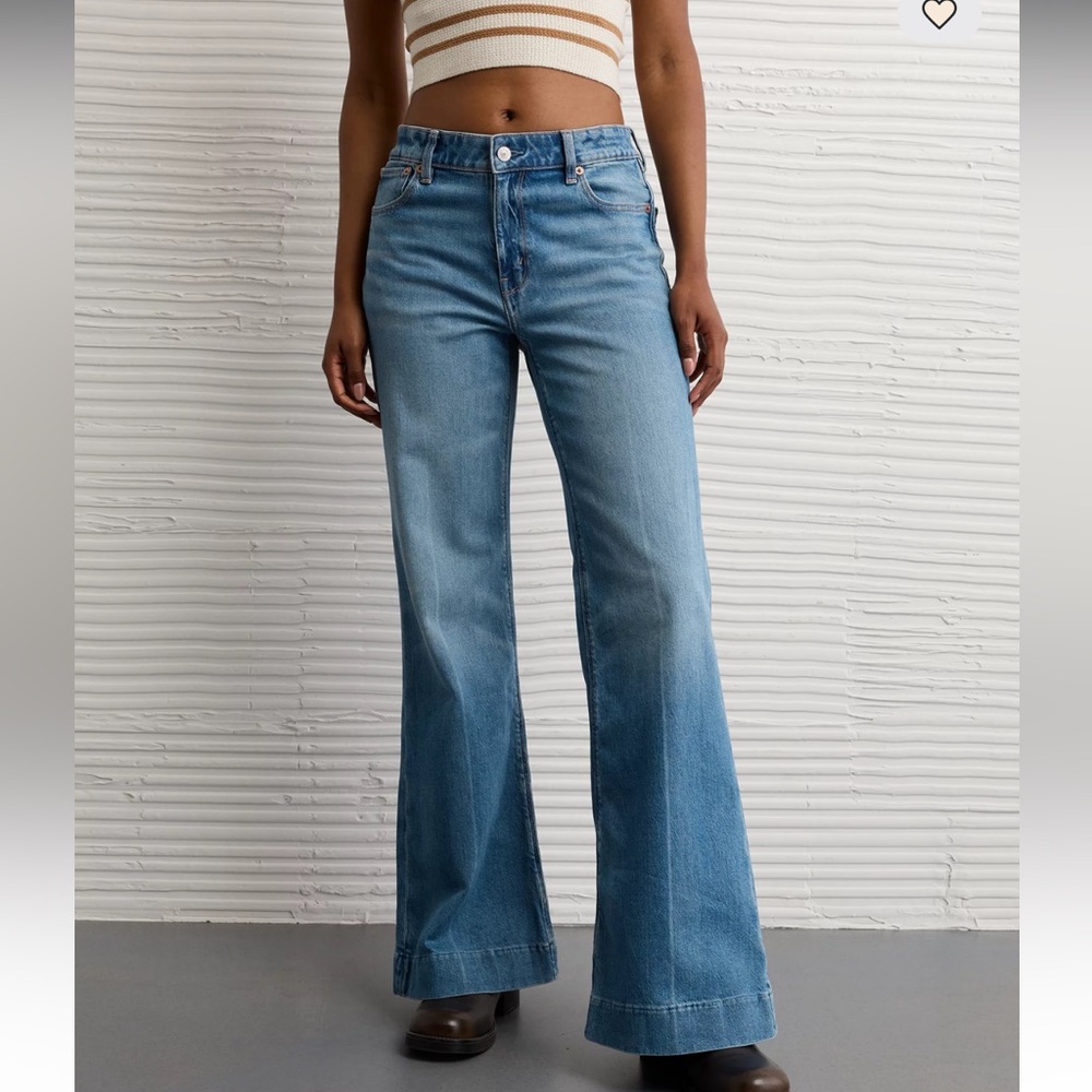 American Eagle Outfitters Light Blue Flare Jeans